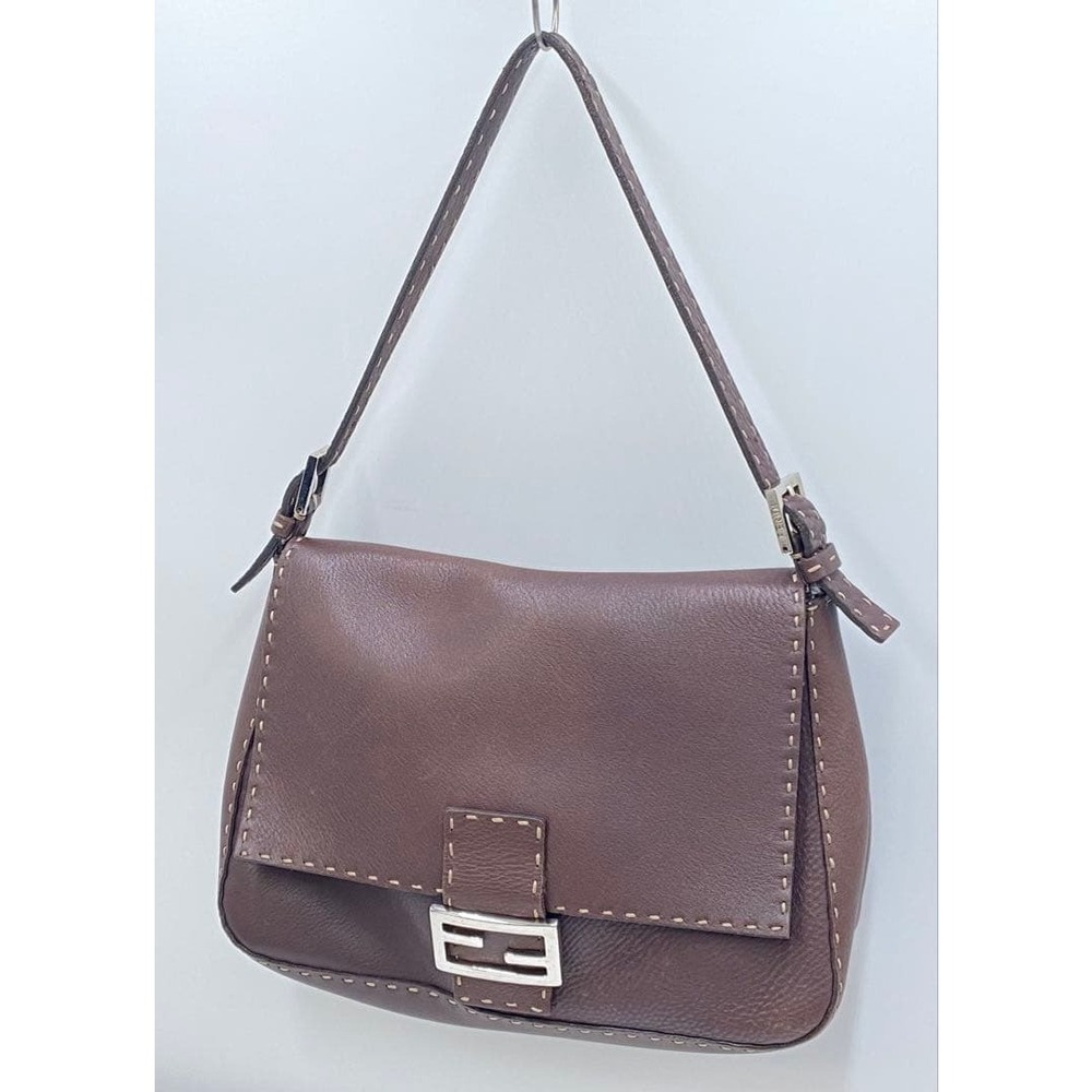 FENDI handbag Selleria Mamma Bucket brown